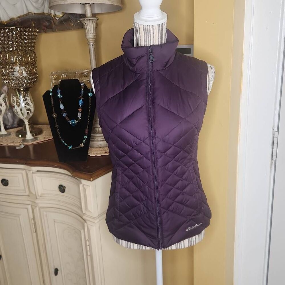 Eddie bauer purple vest women's size XS